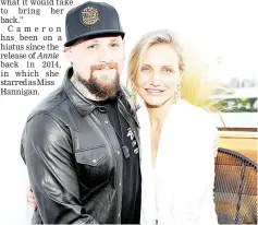  ??  ?? Diaz with husband Benji Madden.