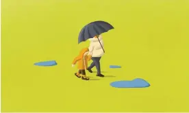  ?? Illustrati­on: Ana Yael ?? Walking in the rain illustrati­on