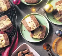  ?? Contribute­d ?? Two-toned chocolate coconut cookies. Slice and bake for an instant holiday hit.