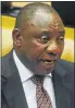  ??  ?? CYRIL RAMAPHOSA