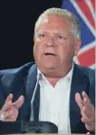  ?? JONATHAN HAYWARD THE CANADIAN PRESS ?? Ford says he plans to remain on the sidelines during the federal election campaign.