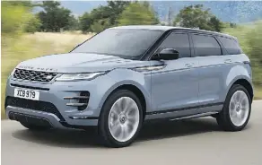  ?? RANGE ROVER ?? The 2020 Range Rover Evoque is all-wheel-drive-only.