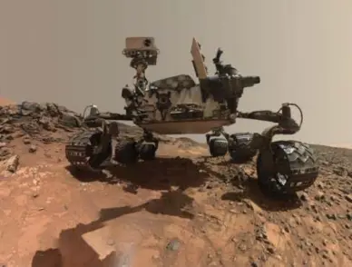  ??  ?? Curiosity, de Marsverken­ner van de Nasa: een leverancie­r van informatie over de Rode Planeet.