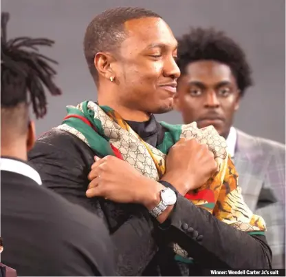  ?? GETTY IMAGES ?? Winner: Wendell Carter Jr.’ s suit