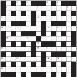  ?? PRIZES of £20 will be awarded to the senders of the first three correct solutions checked. Solutions to: Daily Mail Prize Crossword No 15,825, PO BOX 3451, Norwich NR7 7NR. Entries may be submitted by second-class post. Envelopes must be postmarked no lat ??