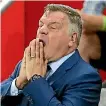  ??  ?? England manager Sam Allardyce is being investigat­ed by the FA after a newspaper sting.