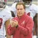  ?? THOMAS GRANING/AP ?? On Saturday, Nick Saban and Alabama will play a regular-season game that has no impact on the national title race for the first time since Nov. 13, 2010.