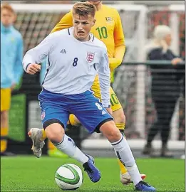  ??  ?? Former Kennington Juniors player Ross Johnstone, made his debut for the England Schools FA against Australia