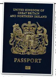 ??  ?? Coming soon: The new passport