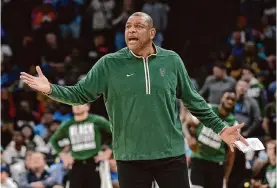  ?? Brandon Dill/associated Press ?? Milwaukee is 3-7 since Doc Rivers took over as the Bucks’ head coach. His 1,100 career regular-season coaching wins rank eighth in NBA history.