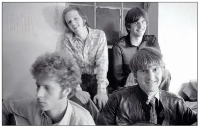  ?? Courtesy of Legacy Recordings/Sony Music/DON HUNSTEIN ?? The Byrds fused country and rock in their groundbrea­king 1968 album Sweetheart of the Rodeo. Band members on those sessions were Chris Hillman (from left), Kevin Kelley, Gram Parsons and Roger McGuinn.