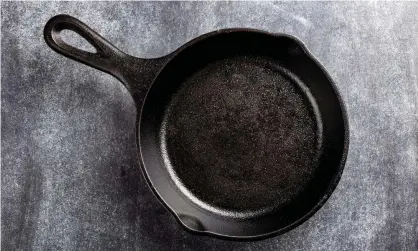  ??  ?? Guaranteed not to stick … a cast-iron frying pan. Photograph: Sea Wave/Alamy Stock Photo