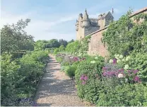  ??  ?? Gardyne Castle in Angus will welcome visitors.