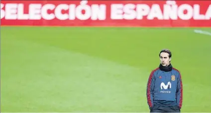  ?? FOTO: SIRVENT ?? Julen Lopetegui está centrado en el choque de Costa Rica de esta noche y el del día 14 ante Rusia en San Petersburg­o