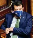  ??  ?? Senatore Matteo Salvini, 47 anni, segretario federale della Lega dal 2013, eletto a Palazzo Madama nel 2018, ministro dell’Interno e vicepremie­r nel governo Conte I