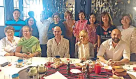  ??  ?? (Seated, from left) Chit Juan, Elena Aniere, Federico Mattel, Michelle Geringer and Giorgio Grussu; (standing, from left) Ron, Ning Carlos, Jam Melchor, Reena Francisco, Paula Aberasturi, the author, Ruth Canlas, Gina Lumauig and Jovy Ganongan.