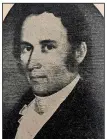  ?? Arkansas Democrat-Gazette/CELIA STOREY ?? Portrait of wrinkles in 100-year-old newsprint from a page of the 1919 Centennial Edition of the Arkansas Gazette with a photo of a portrait of William E. Woodruff