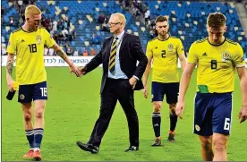  ??  ?? WAILING WALL: McBurnie, McLeish, O’Donnell and Tierney troop off in Israel