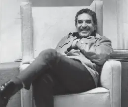  ?? ALAN RIDING/THE NEW YORK TIMES 1976 ?? Nobel laureate Gabriel Garcia Marquez had left at least five versions of “Until August” in various stages of completion at the time of his death in 2014.