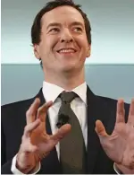  ??  ?? Multi-tasking: George Osborne
