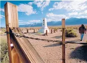  ?? DAMIAN DOVARGANES/AP 1997 ?? The Manzanar Japanese internment camp, near Independen­ce, California, is featured in a collection of short essays available online.