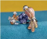  ??  ?? Madly Gems is known for pieces with bold colours and innovative shapes.