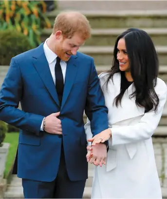  ?? PHOTO D’ARCHIVES, AFP ?? Le mariage entre Meghan Markle et le prince Harry sera diffusé sur plusieurs chaînes.
