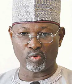  ??  ?? Attahiru Jega, former Chairman of INEC