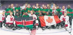  ??  ?? The Kenya Ice Lions, who played in Ontario two years ago, are working to form a national ice sports federation to develop hockey, speed skating and figure skating.