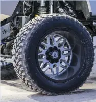  ??  ??  The big, deep-dish RBP Atomic Wheels are wrapped with equally huge RBP Repulsor MT Tires.