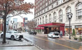  ?? MATT STONE/COURIER JOURNAL ?? The 294-room Brown Hotel, pictured in December 2019, has an illustriou­s history, including being the home of the Hot Brown sandwich. The hotel opened in 1923 to compete with the Seelbach, located a block down Fourth Street.