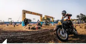  ??  ?? Dirt track racing is the most heavily subscribed competitio­n at Rider Mania