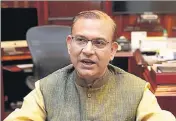  ?? MINT/FILE ?? Civil aviation minister Jayant Sinha said AI divestment is designed to ensure confidenti­ality at every stage of the sale