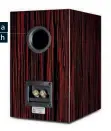  ??  ?? The Piega Classic 3.0 speakers feature a rear-firing port, which uses the rear wall to add bass emphasis