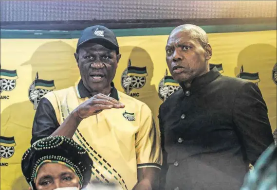  ?? Photos: Rajesh Jantilal & Feliz Dlangamand­la/gallo Images ?? Who will lead the ANC? Paul Mashatile and Zweli Mkhize (above) have overwhelmi­ng support in KZN and from Eastern Cape’s Babalo Madikizela (left).