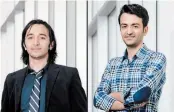  ?? COMPOSITE OF HANDOUT IMAGES ?? Iman Aghabali, left, and Mehdi Eshaghian both PhD students in the faculty of engineerin­g, and Siavash Maghsoudlo­u Estarabadi, a former post-doctoral fellow in the faculty of health sciences, died in the passenger jet crash in Tehran.