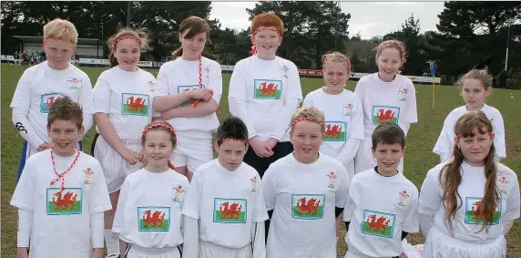  ??  ?? A LOOK BACK IN TIME - Pupils from Curracloe NS taking part in the South East Primary Schools Rugby Blitz held at Park Lane, Wexford in 2008