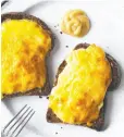  ?? ?? 10
Welsh rarebit
Welsh rarebit takes cheese on toast to the next level. Start with a roux (a mixture of flour and fat, cooked until it thickens), add beer, stir in the cheese, season with mustard powder and Worcesters­hire sauce and pour over toasted bread before broiling until bubbling and golden. While Cheddar is often the cheese of choice, the late English food writer Jane Grigson suggests Lancashire in English Food (1974). In her pursuit of the perfect rarebit, The Guardian food columnist Felicity Cloake agrees: “It has just enough bite to dominate the dish, without smothering every other ingredient in the process.” Though it never contained the long-eared mammal, Welsh rabbit is its rightful name. Sixty years after its first documented mention in 1725, rabbit had morphed into rarebit — a word with no other meaning. According to Grigson, The Independen­t reports, “the Welsh considered a cheesy toasty thing as great a treat as a fine, fat rabbit.”