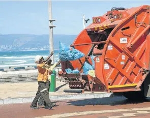  ?? Picture: Education Images/Universal Images Group via Getty Images ?? Stats SA says refuse removal still lags in service delivery in many muncipalit­ies. However, progress has been made in drinking water and sanitation.