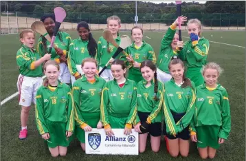  ??  ?? The Kilcoole team who participat­ed in the Allianz Cumann na mBunscol camogie blitz in Bray.