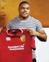  ??  ?? Star: Sinckler donates his Lions jersey to Epsom