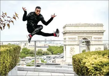  ?? AFP ?? US street dancer and actor Charles Riley, aka Lil’Buck, poses during a photo session in Paris.