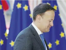  ?? Ansa ?? Confini Il primo ministro della Repubblica d'Irlanda Leo Varadkar