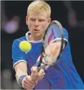  ?? AP ?? Team Europe’s Kyle Edmund (above) defeated Team World’s Jack Sock on Friday at the United Center.