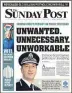  ??  ?? Colin Mckerrache­r hit out at Police Scotland in last week’s Sunday Post