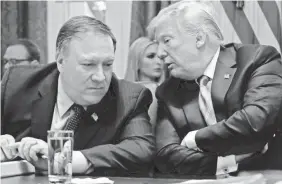  ?? PABLO MARTINEZ MONSIVAIS/AP ?? President Donald Trump’s secretary of state, Mike Pompeo, will testify before the Senate Foreign Relations Committee next week.