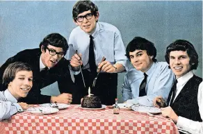  ??  ?? BOYS IN THE BAND: The Zombies lineup, from left, Hugh Grundy, Paul Atkinson, Chris White, Colin Blunstone and Rod Argent, in the 1960s