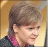  ??  ?? ERROR: Nicola Sturgeon updates MSPs after publishing her plans