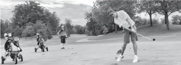  ?? [SUBMITTED] ?? Now playing on the Maple Leaf Junior Golf Tour, Elmira’s Isiah Katsube paced himself to a win last weekend at Lionhead Golf Club in Brampton.