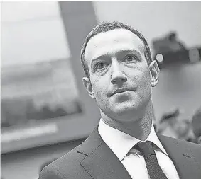  ?? JACK GRUBER/USA TODAY ?? During two days of testimony in April, CEO Mark Zuckerberg told Congress he would follow up on questions about Facebook’s approach to privacy.